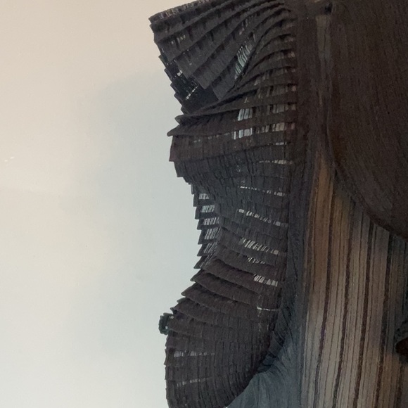 Next Black Sheer Blouse With Pleated Extended Sleeve - Picture 5 of 7